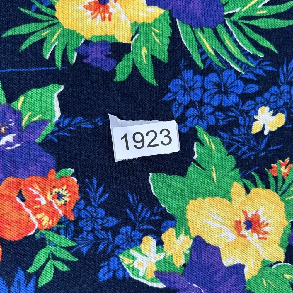Polo Ralph Lauren Polo Shirt Mens XXL Navy Blue Floral Tropical Classic Fit